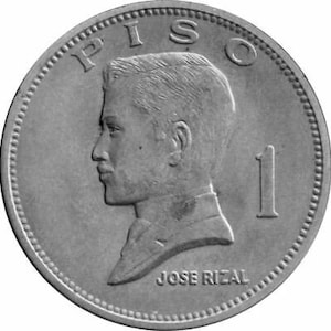 Philippines 1 Piso Jose Rizal Coin KM 203 | 1972 - 1974 - Etsy