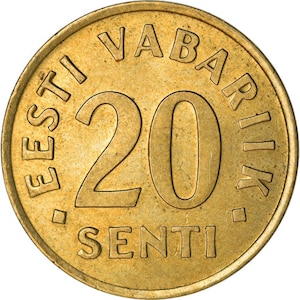 Estonian Coin Estonia 20 Senti | Lions | 1992 - 1996
