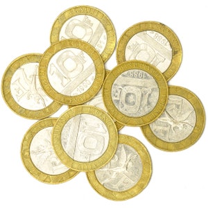 Lot 10 French Coins 5 Centime - 10 Francs France Bulk Coins