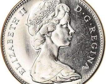 カナダ硬貨 カナダ 5セント | エリザベス2世 | ウサギ | 1967年 - Etsy