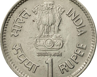 インド 1ルピー硬貨 1989 KM:83 - Etsy 日本