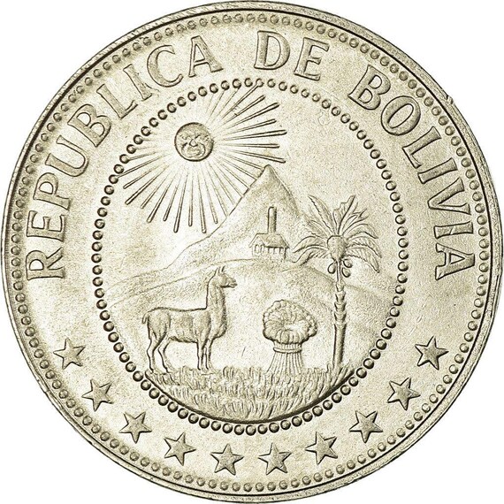 ボリビア共和国 50センタボ硬貨（CENTAVOS） 1936年 MS 65 | ボリビア