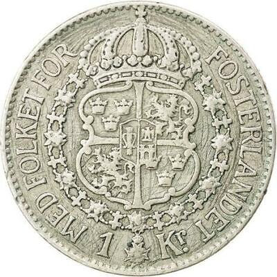 スウェーデン　デンマーク　など　1クローナ　クローネ　まとめ　硬貨　1900g スウェーデンのコイン 1 クローナ |グスタフ 5 世 |スウェーデン