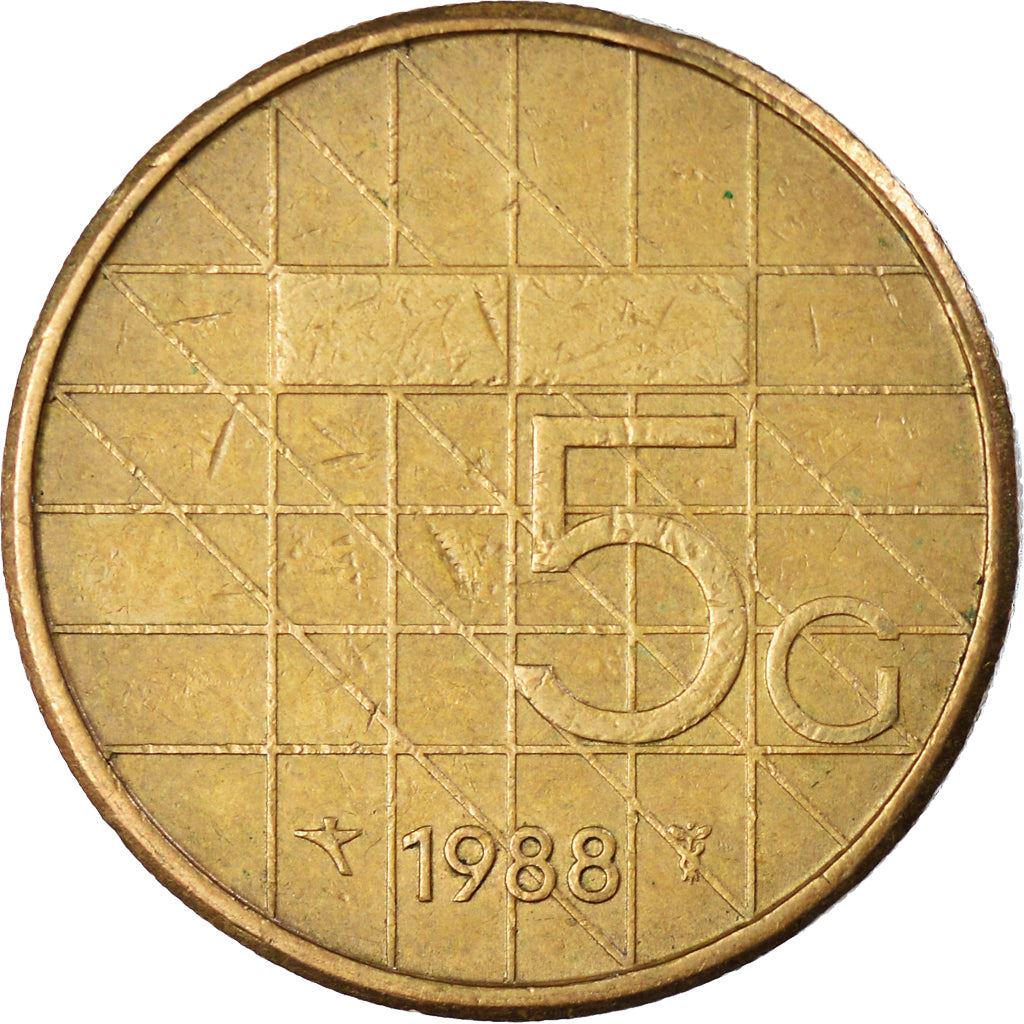 Netherlands 5 Gulden Beatrix | Coin KM210 1987 - 2001 - Etsy