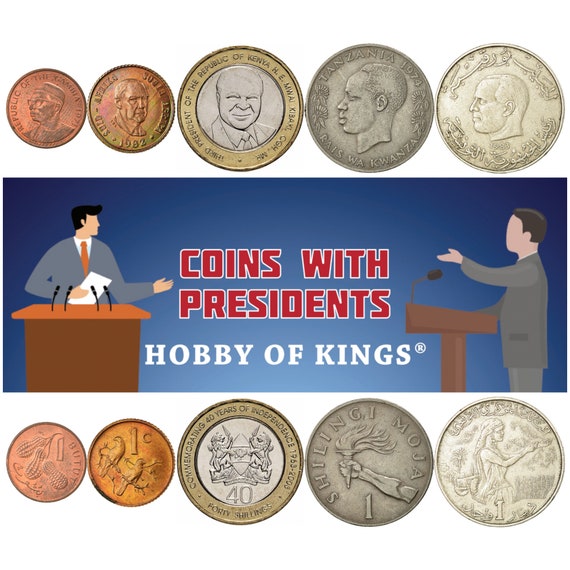 5 Coin Collection | African Presidents | Political Leaders | Presidency | Founding Fathers | Nationalist leaders
