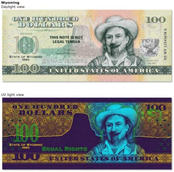 アメリカ100ドル紙幣 | ワイオミング州記念品 | バッファロー・ビル