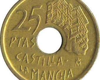 España 25 Pesetas Castilla-La Mancha Moneda KM962 1996