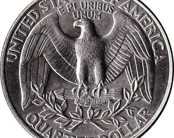 American |  United States Quarter Dollar Coin | George Washington | Eagle | 1965 - 1998