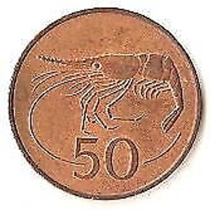 Icelander Coin Iceland 50 Aurar | Giant Bergrisi | Shrimp | 1981