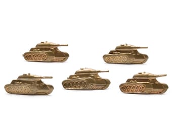 5 X New Czechoslovakia Army Military Tank Troops Badges Pins Insignia Lapel Pins