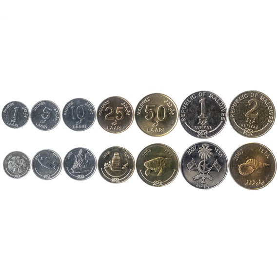 Sea Shell animal wildlife coin 2007 Maldives Islands 2 rufiyaa Sea Shell animal wildlife coin 2007 Maldives Islands 2 rufiyaa