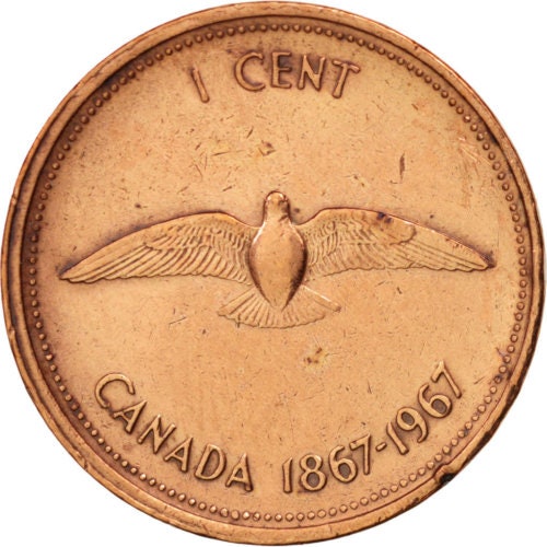 Canadian Coin Canada 1 Cent | Queen Elizabeth II | Rock Dove