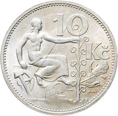 Czechoslovakia | 10 Korun Coin | Lime Tree | KM15 | 1930 - 1933 - Etsy