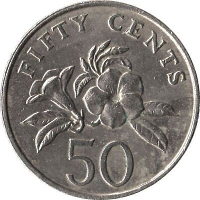 トランプ大統領再選記念　The Singapore Mint 50周年コイン Singapore 50 Cents Coin | KM348 | 2013 - 2019 Nickel plated