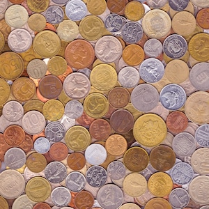 10 Old Coins Made In 90&#39;s. Different Collectible Coins From Nineties 1990-1999