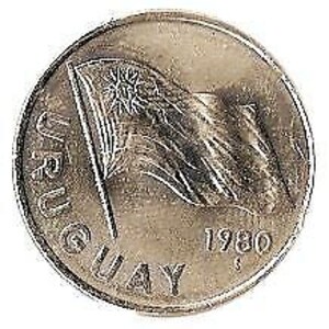 Uruguayische Münze Uruguay 5 Nuevos Pesos | Erythrina Cristagalli | 1980 - 1981