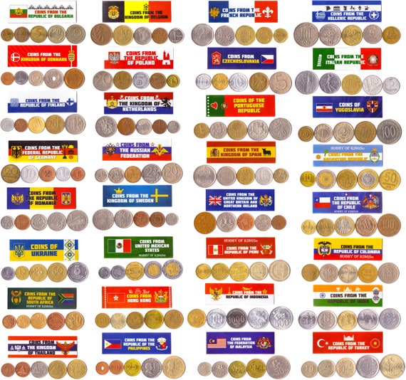 160 Old Coins From 32 Different World Countries. Mega Pack. High Value.a Great Gift For Numismatist