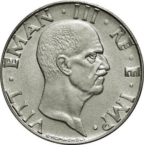 Italien 1 Lira 1908 - König Vittorio Emanuele III. - Silber, 24,70