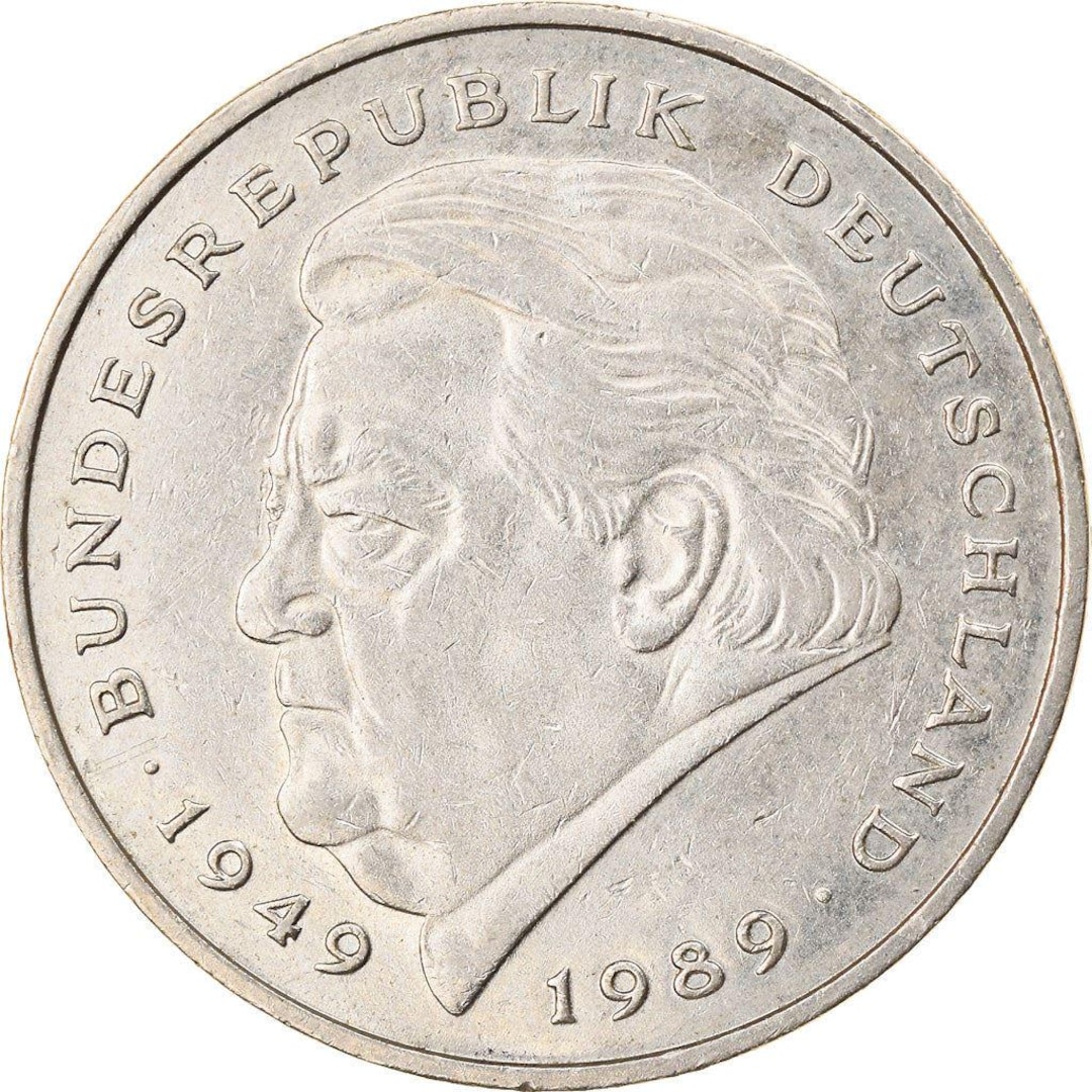 西ドイツ 2マルク硬貨 | フランツ・ヨーゼフ・シュトラウス | 鷲