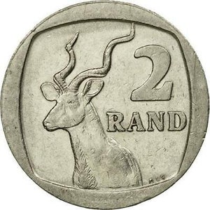 South Africa | 2 Rand Coin | Suid Afrika | Greater kudu | KM139 | 1989 - 1995
