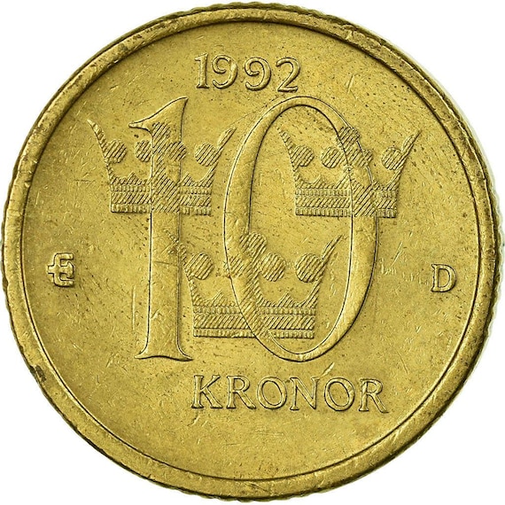 やっちゃん1920年スウェーデン5クローナ金貨☆MS65 スウェーデンの