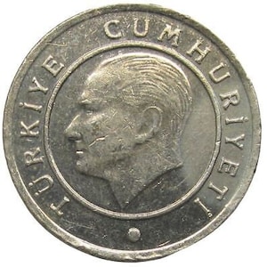 Turkish Coin Turkey 25 Kurus | Mustafa Kemal Ataturk | Moon Star | 2009 - 2021