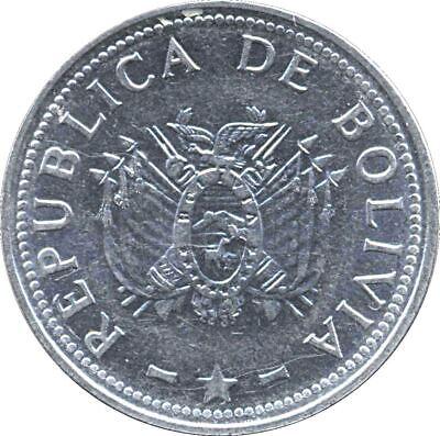 1円～◇◇ボリビア銀貨◇◇1900年/1901年 50センタボ 銀貨 穴
