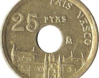 Espagne 25 Pesetas Pays Basque Coin KM920 1993