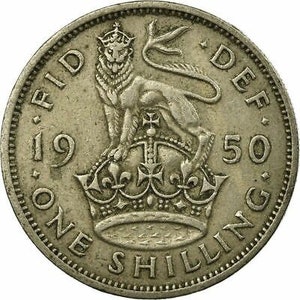 United Kingdom 1 Shilling - George VI English crest | Coin KM876 1949 - 1952