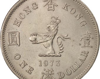 1-42 外貨まとめ　古銭　雑銭　香港ドル　中国　ペンス　ユーロ総重量2.5キロ 香港 1ドル硬貨 | エリザベス2世初代肖像 | KM35 | 1971 - 1975 - Etsy