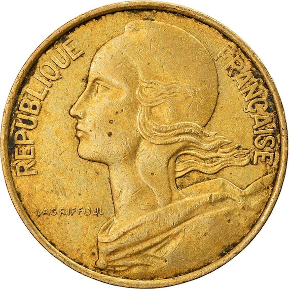 フランスのコイン 10 サンタイム |フランス | 1962 ～ 2001 年 - Etsy 日本