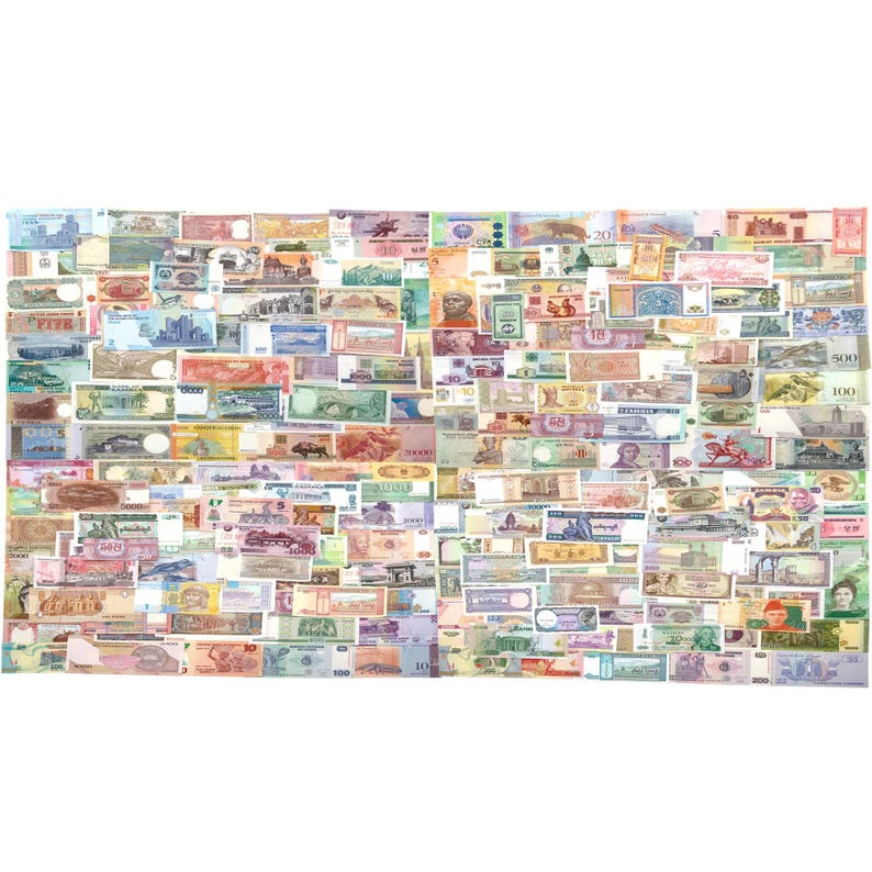 Different Mix of World Banknotes | More Than 50 Unique Countries ...