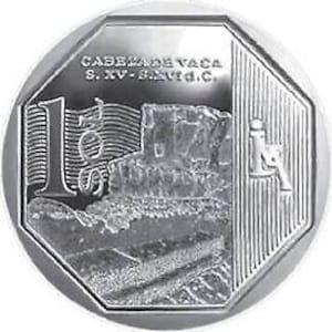 Perú / Moneda de 1 Sol / Cabeza de Vaca / Cabeza de Vaca / KM396 / 2016