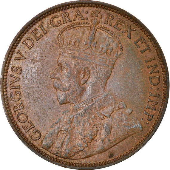 カナダ硬貨 カナダ 1セント | ジョージ5世 | 1912年 - 1920年 - Etsy 日本