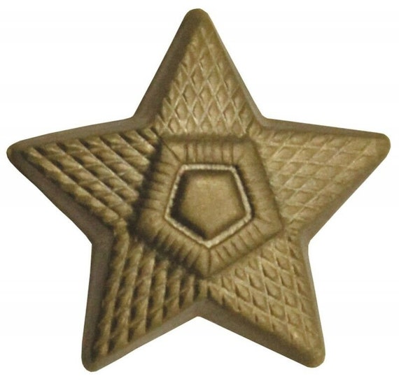 5 Czechoslovakia Military Army Soldier Uniform STAR Pins Lapel Badges Insignia, Camouflage stars (0.4 and 0.8 inch)