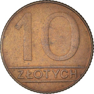 Moneta Polacca / 10 Złotych / Aquila / Polonia / 1989 - 1990