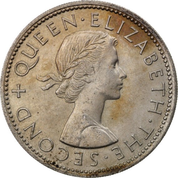 New Zealand Coin 1 Florin | Queen Elizabeth II | Kiwi Bird