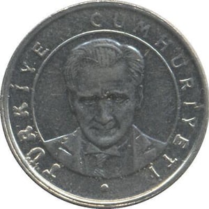 Turkish Coin Turkey 25 Yeni Kurus | Mustafa Kemal Ataturk | 2005 - 2008