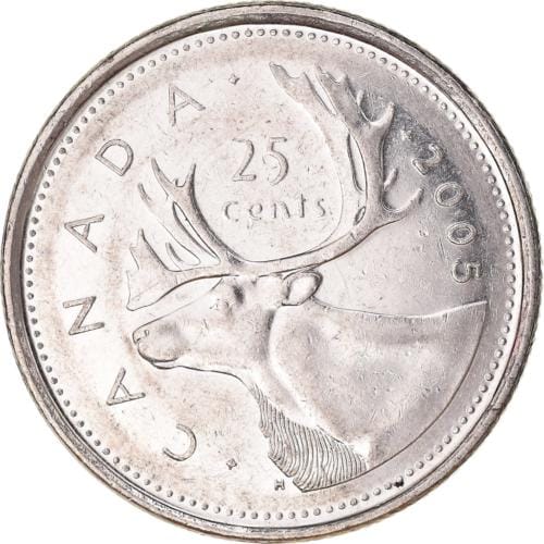 月読カナタ Canadian Coin Canada 25 Cents | Elizabeth II | Reindeer