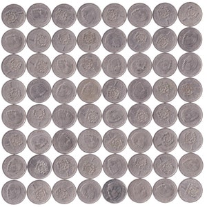 Marocco 100 Monete 1 Dirham / Mohammed VI / Valuta Africana / Denaro Marocchino / Contanti Arabi / Y117 / 2002