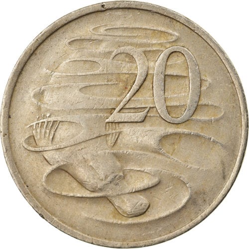 オーストラリア 20 セント硬貨 | エリザベス 2 世 | カモノハシ