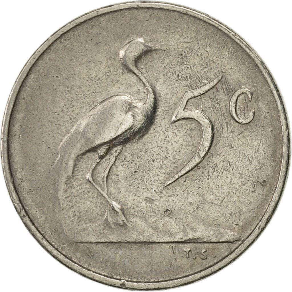 南アフリカ 5 セント硬貨 |アフリカ - アフリカ | KM67.2 | 1965