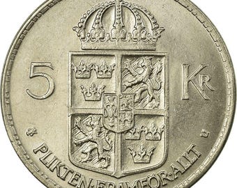 スウェーデン 5 クローナ銀貨 – 1935 リックスダグ ジュビリー
