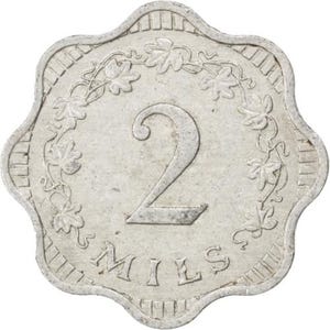 Maltese Coin Malta 2 Mils | Maltese Cross | 1972 - 2007