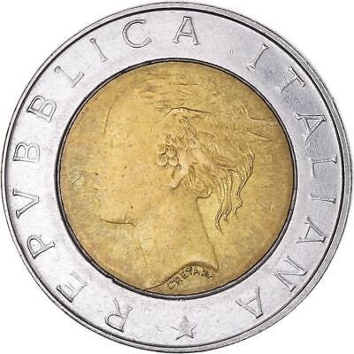 イタリア硬貨 500リラ F.A.O. - IFAD | ショルガム蒸気 | ソーラー