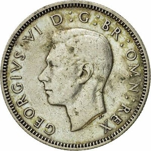 United Kingdom Coin 1 Shilling | George VI Scottish crest | 1937 - 1946
