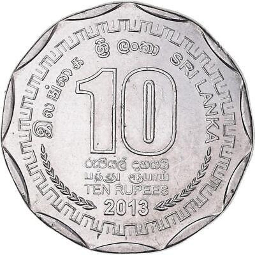 Sri Lankan Coin 10 Rupees Sri Lanka Ensign Sri Lanka 2013 2016 Etsy