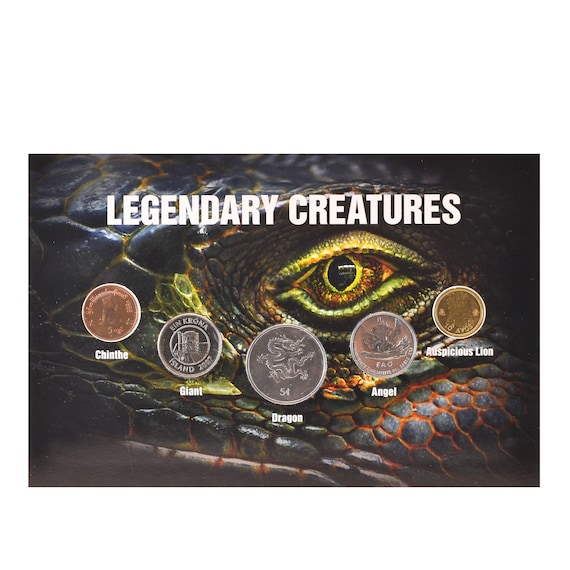 Legendary - Mystical Creatures | 5 Coins | Chinthe | Giant | Dragon | Angel | Auspicious Lion