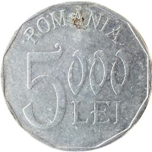 Romanian Coin 5000 Lei | Romania | 2001 - 2006