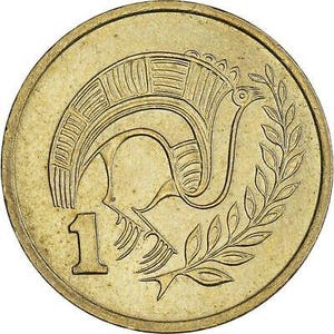 Moneda de 1 céntimo de Chipre / 1983